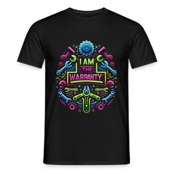 Je suis la garantie 46 - T-shirt homme - noir - Devant - AI Model Male 178 light (178cm)