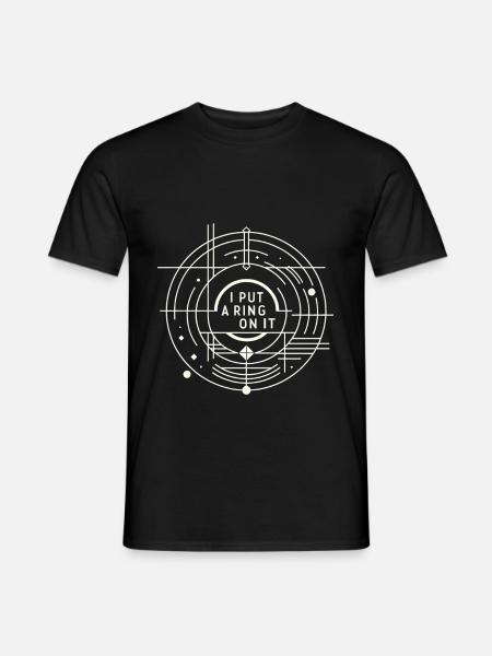 I Put A Ring On It 5 - Männer T-Shirt - Schwarz