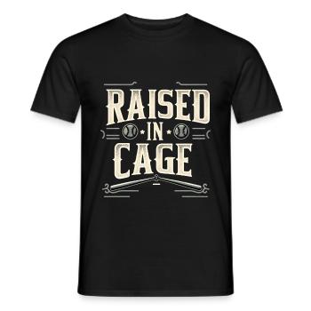 Raised In A Cage 21 - Männer T-Shirt - Schwarz - Vorne - AI Model Male 178 light (178cm)