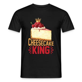 Gâteau au fromage King 12 - T-shirt homme - noir - Devant - AI Model Male 178 light (178cm)