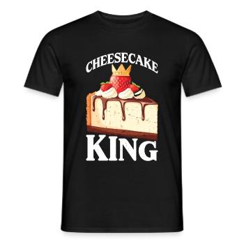 Gâteau au fromage King 13 - T-shirt homme - noir - Devant - AI Model Male 178 light (178cm)