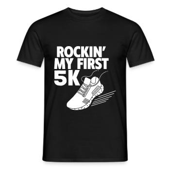 Rockin' Mon Premier 5K 4 - T-shirt homme - noir - Devant - AI Model Male 178 light (178cm)