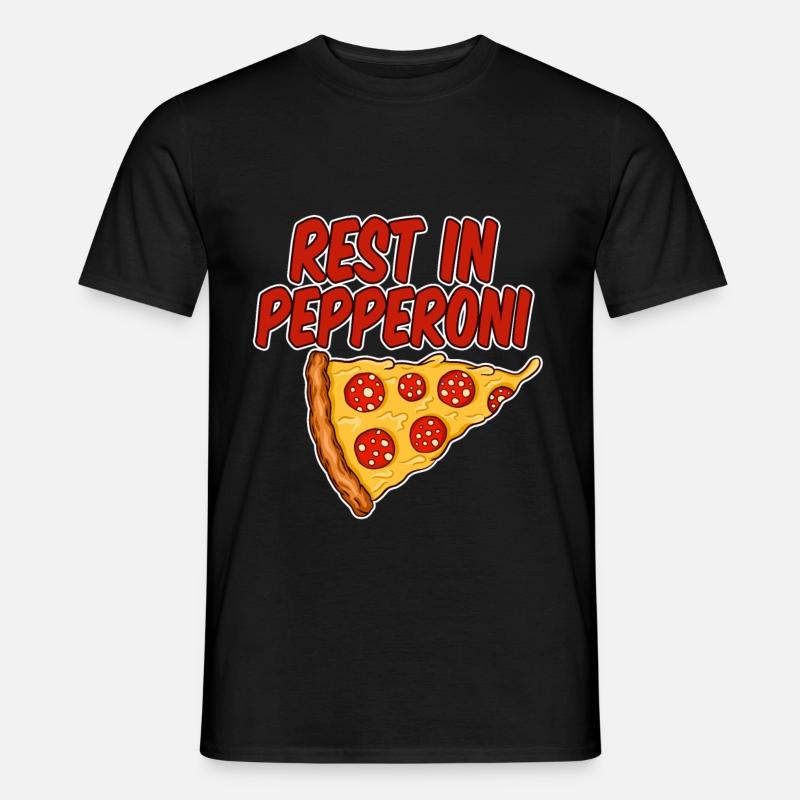 Rest In Pepperoni 4 - Männer T-Shirt - Schwarz