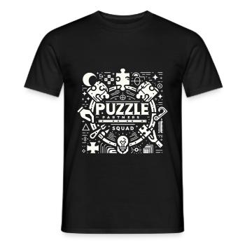 Puzzle Partners Escouade 3 - T-shirt homme - noir - Devant - AI Model Male 178 light (178cm)
