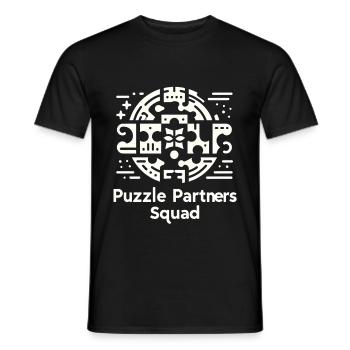 Puzzle Partners Squad - Männer T-Shirt - Schwarz - Vorne - AI Model Male 178 light (178cm)