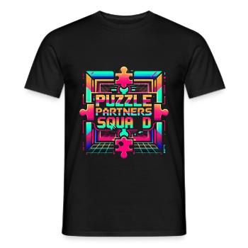 Puzzle Partners Escouade 2 - T-shirt homme - noir - Devant - AI Model Male 178 light (178cm)