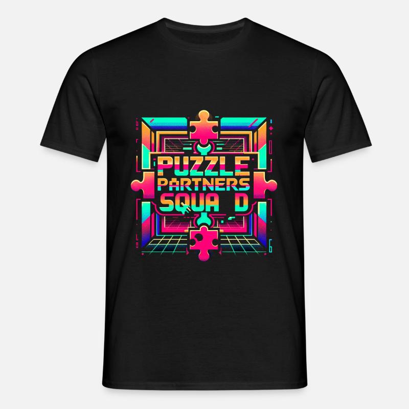 Puzzle Partners Squad 2 - Men's T-Shirt - black