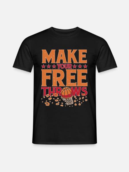 Make Your Free Throws 5 - Men's T-Shirt - black