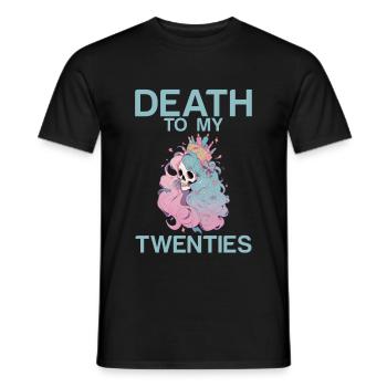 Death To My Twenties 2 - Männer T-Shirt - Schwarz - Vorne - AI Model Male 178 light (178cm)