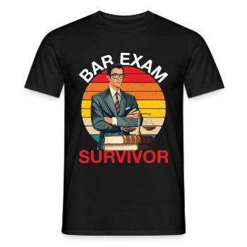 Bar Exam Survivor 6 - Männer T-Shirt - Schwarz - Vorne - AI Model Male 178 light (178cm)