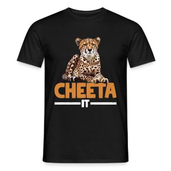 Cheeta-le 2 - T-shirt homme - noir - Devant - AI Model Male 178 light (178cm)