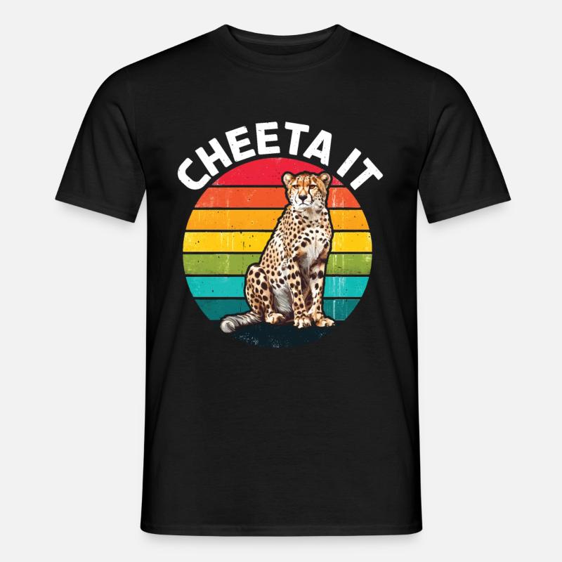 Cheeta It - Männer T-Shirt - Schwarz