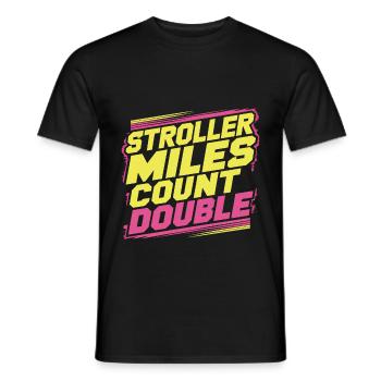 Poussette Miles Count Double 13 - T-shirt homme - noir - Devant - AI Model Male 178 light (178cm)