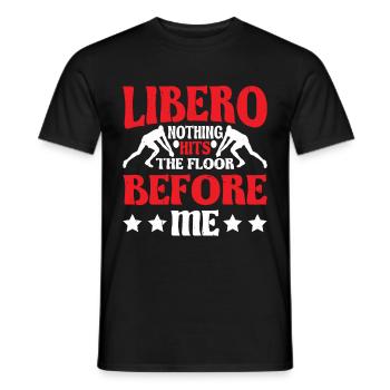 Libéro, rien ne touche le sol avant moi 6 - T-shirt homme - noir - Devant - AI Model Male 178 light (178cm)