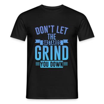 Ne laissez pas les bâtards vous broyer 4 - T-shirt homme - noir - Devant - AI Model Male 178 light (178cm)