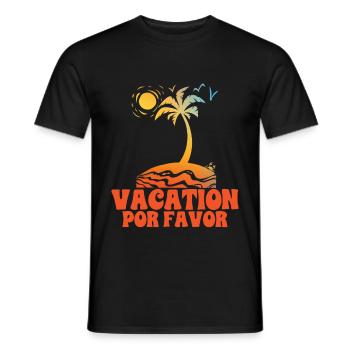 Vacances par Favor 4 - T-shirt homme - noir - Devant - AI Model Male 178 light (178cm)