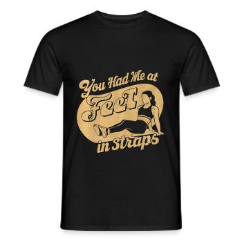 Tu m’avais à pieds dans des sangles 61 - T-shirt homme - noir - Devant - AI Model Male 178 light (178cm)