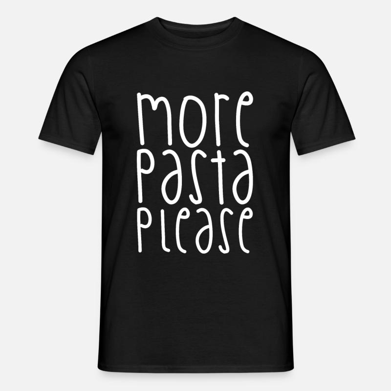 More Pasta Please - Men’s T-shirt - black