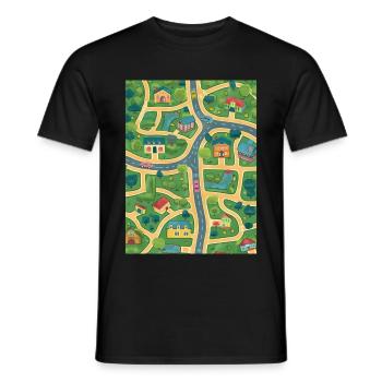 Kids Car Play Mat - Parent Massage Aid 3 - Männer T-Shirt - Schwarz - Vorne - AI Model Male 178 light (178cm)