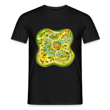 Play Mat With Massage Feature For Parents 2 - Männer T-Shirt - Schwarz - Vorne - AI Model Male 178 light (178cm)