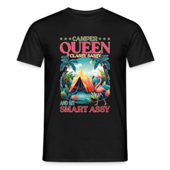Camper Queen Classy Sassy Et Bit Smart Assy - T-shirt homme - noir - Devant - AI Model Male 178 light (178cm)