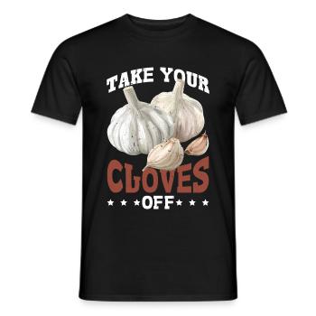 Take Your Cloves Off - Männer T-Shirt - Schwarz - Vorne - AI Model Male 178 light (178cm)