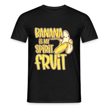 Banana Is My Spirit Fruit 4 - Männer T-Shirt - Schwarz - Vorne - AI Model Male 178 light (178cm)