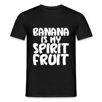 Banana Is My Spirit Fruit 3 - Männer T-Shirt - Schwarz - Vorne - AI Model Male 178 light (178cm)