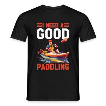 I Need A Good Paddling 2 - Männer T-Shirt - Schwarz - Vorne - AI Model Male 178 light (178cm)