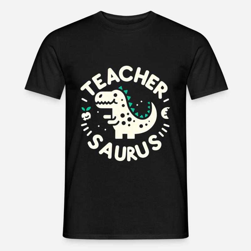 Teacher-saurus 7 - Männer T-Shirt - Schwarz