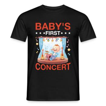 Baby's First Concert 6 - Männer T-Shirt - Schwarz - Vorne - AI Model Male 178 light (178cm)