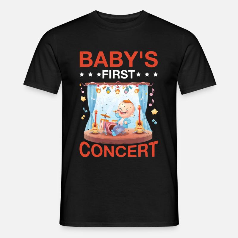 Baby's First Concert 6 - Männer T-Shirt - Schwarz