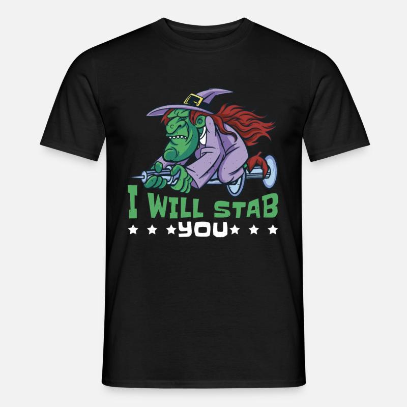 I Will Stab You 7 - Männer T-Shirt - Schwarz