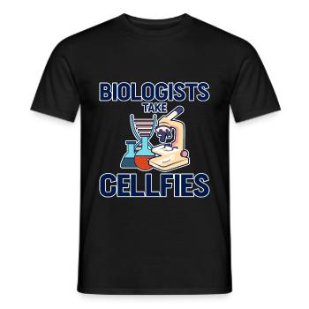 Biologists Take Cellfies 4 - Männer T-Shirt - Schwarz - Vorne - AI Model Male 178 light (178cm)
