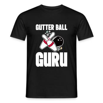 Gutter Ball Guru 4 - Männer T-Shirt - Schwarz - Vorne - AI Model Male 178 light (178cm)