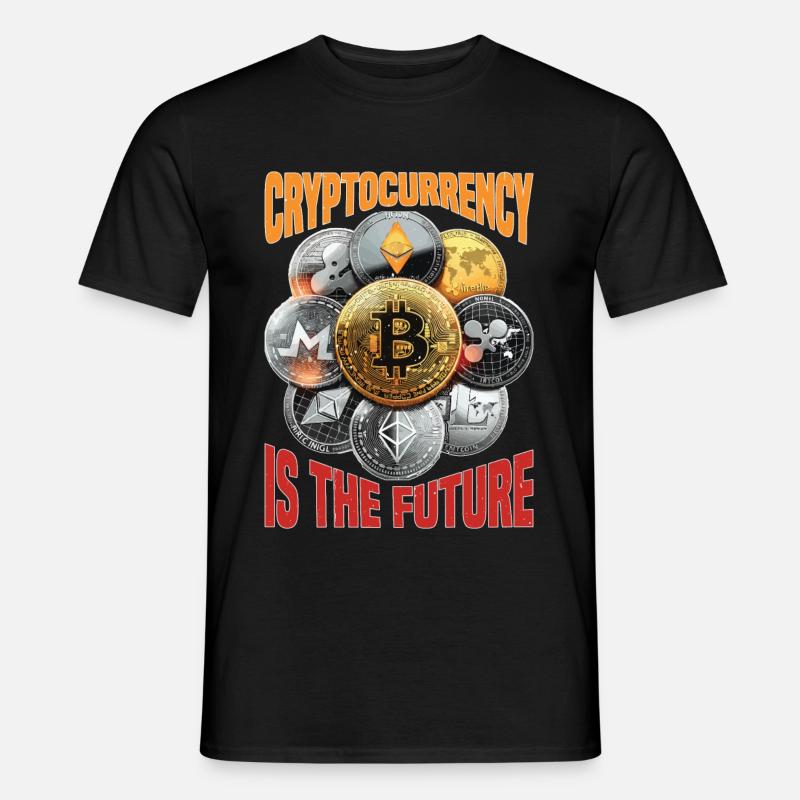 Cryptocurrency Is The Future - Männer T-Shirt - Schwarz