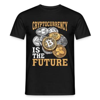 Cryptocurrency Is The Future 2 - Männer T-Shirt - Schwarz - Vorne - AI Model Male 178 light (178cm)