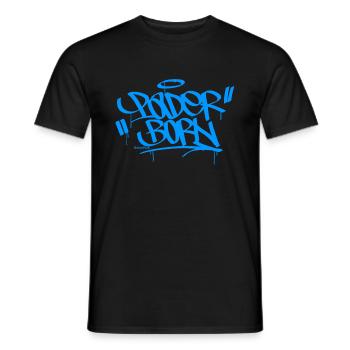 Paderborn Graffiti Style - Men's T-Shirt - black - Front - AI Model Male 178 light (178cm)