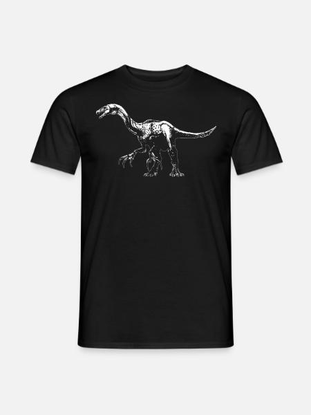 Dinosaurier Dino Beipiaosaurus Urzeit Geschenk - Männer T-Shirt - Schwarz
