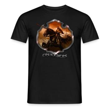 Crusades.3 - Men's T-Shirt - black - Front - AI Model Male 178 light (178cm)