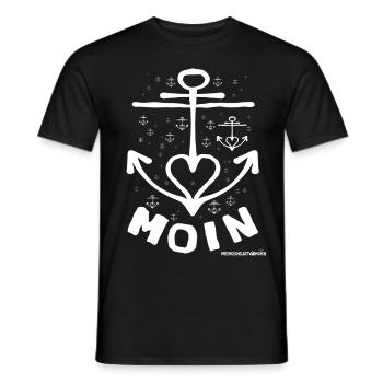 Dear Anker Moin Mussel Species - Men's T-Shirt - black - Front - AI Model Male 178 light (178cm)