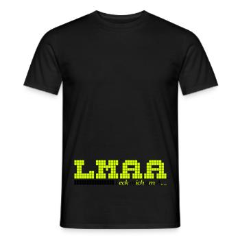 "Leck mich am A...." by Claudia-Moda - Männer T-Shirt - Schwarz - Vorne - AI Model Male 178 light (178cm)