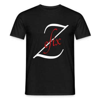 Zefix - Männer T-Shirt - Schwarz - Vorne - AI Model Male 178 light (178cm)