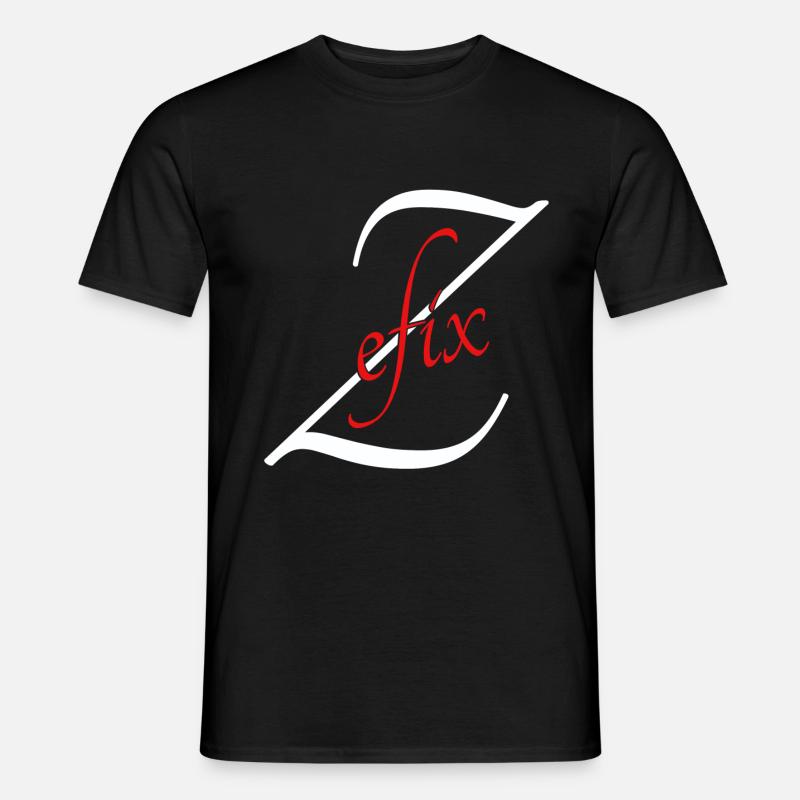 Zefix - Männer T-Shirt - Schwarz