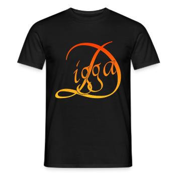Digga - Männer T-Shirt - Schwarz - Vorne - AI Model Male 178 light (178cm)