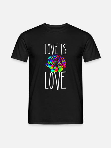Gay Pride LGBT LGBTQ CSD Schwul Bi Geschenkidee - Männer T-Shirt - Schwarz