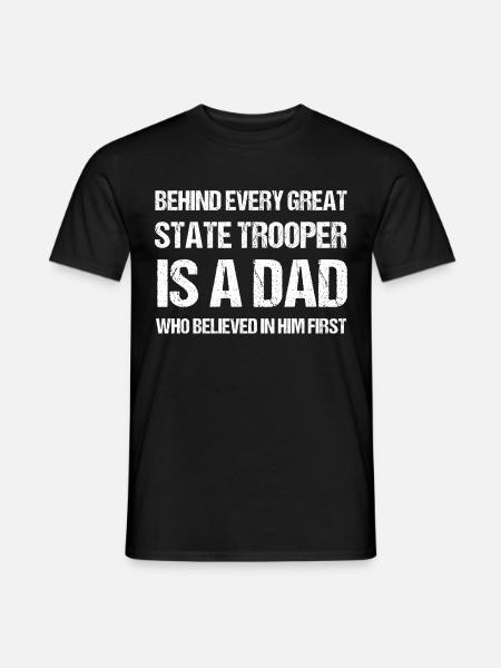 Papa Polizeibeamter Polizeidienst Polizist - T-shirt herr - svart