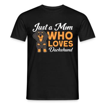 Dachshund Dachshund Dachshund Mama Dachshund Pet - Men's T-Shirt - black - Front - AI Model Male 178 light (178cm)