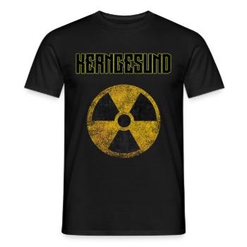 Kerngesund Retro Vintage - Männer T-Shirt - Schwarz - Vorne - AI Model Male 178 light (178cm)