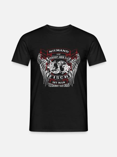 Sternzeichen Fisch - Männer T-Shirt - Schwarz